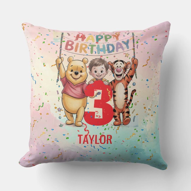 Almofada Winnie the Pooh | Happy Birthday (Frente)