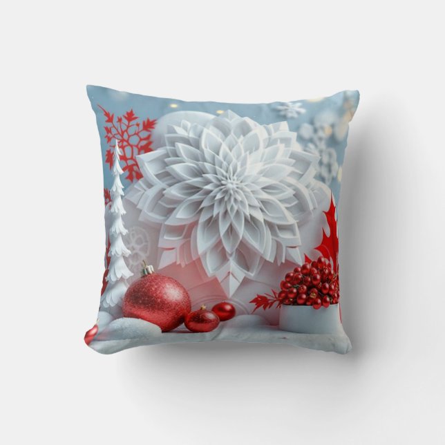 Almofada Winter Blossom Composition (Frente)