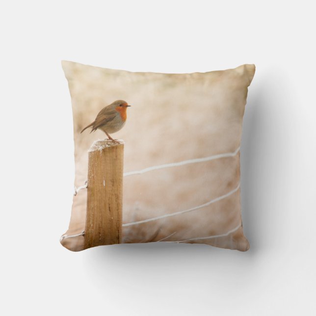 Almofada Winter Robin Redbreast (Frente)