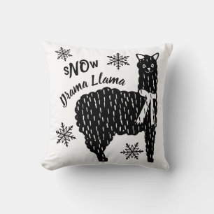 Almofada Winter Snow No Drama Llama