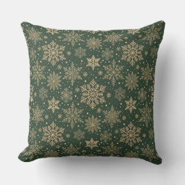 Almofada Winter Snowflake Pattern Decorative Throw Pillow