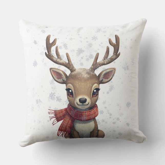 Almofada Winter Woodland Deer Pillow (Verso)