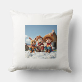 Almofada Winterfreunde im Glück