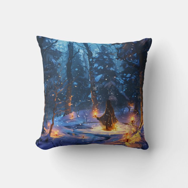 Almofada Winterliches Ritual der Rauhnächte (Frente)