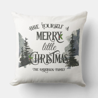 Almofada Wintery Tenha Um Natal Feliz