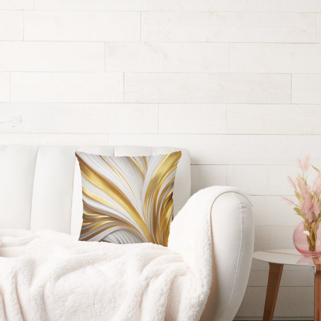 Almofada Wit Goud Retro Kussen (Sofá)