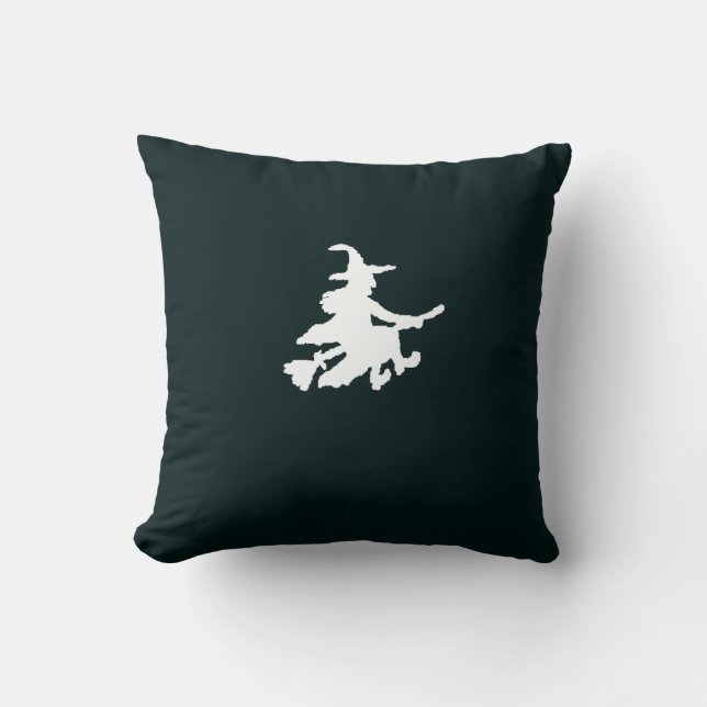 Almofada Witches on Black Throw Pillow (Frente)