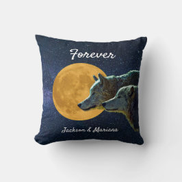 Almofada Wolf Pair e Full Moon