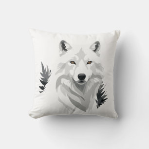 Almofada Wolf Vetor Graphic Art Retrait Animal Spirit