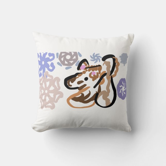 Almofada Wolf winter love (Frente)