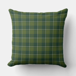 Almofada Woodland and Evergreen Plaid
