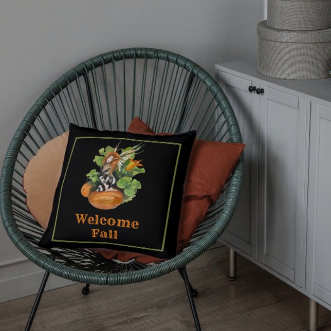 Almofada Woodland Fall Harvest Elf (Criador carregado)