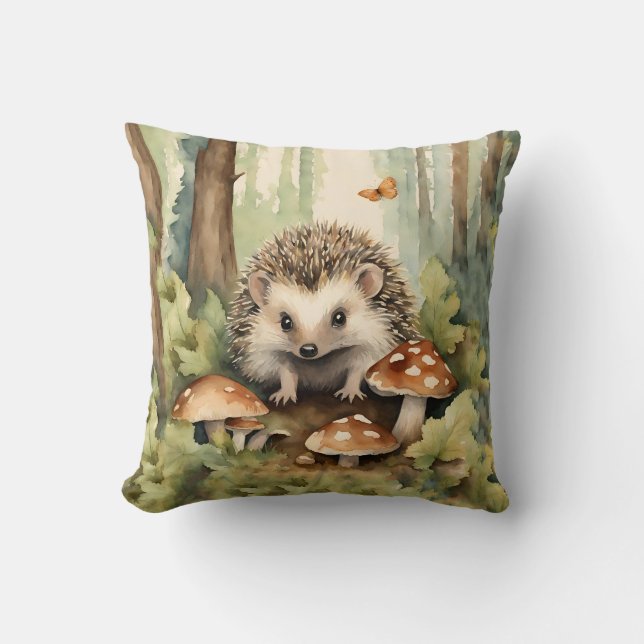 Almofada Woodland Hedgehog Gênero Neutro (Frente)