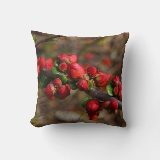 Almofada Woody Red Blooms (Frente)