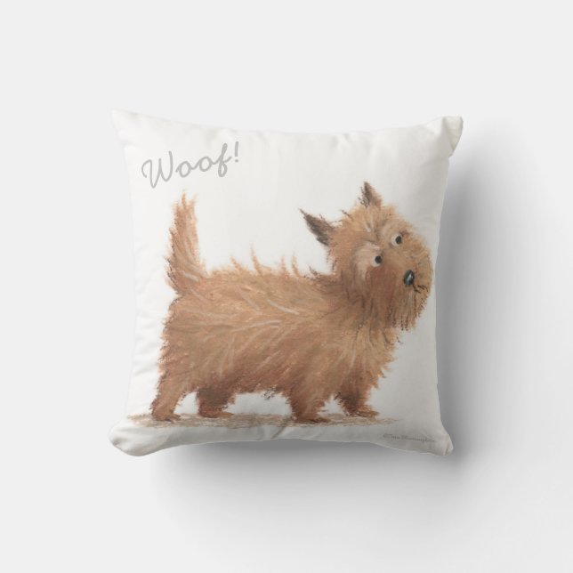Almofada  Woof! Cushion - Scottish Dog / Cairn Terrier (Frente)
