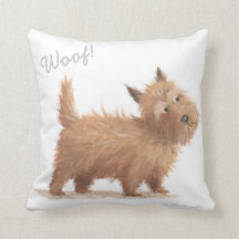Woof! Cushion - Scottish Dog / Cairn Terrier