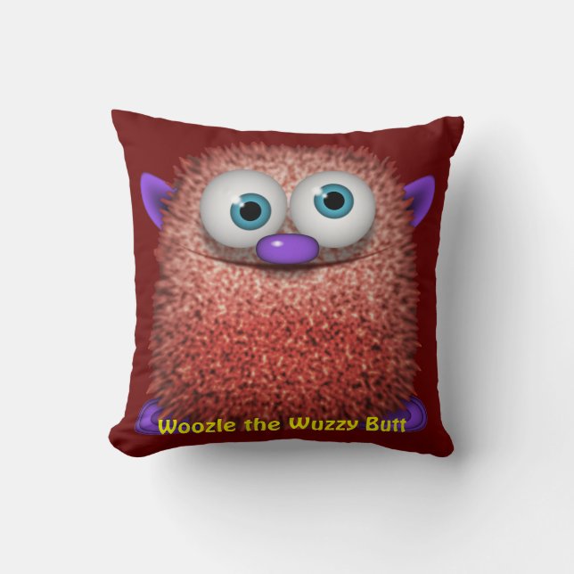 Almofada Woozle, a Cushion do Bumbum Engraçado para Criança (Frente)