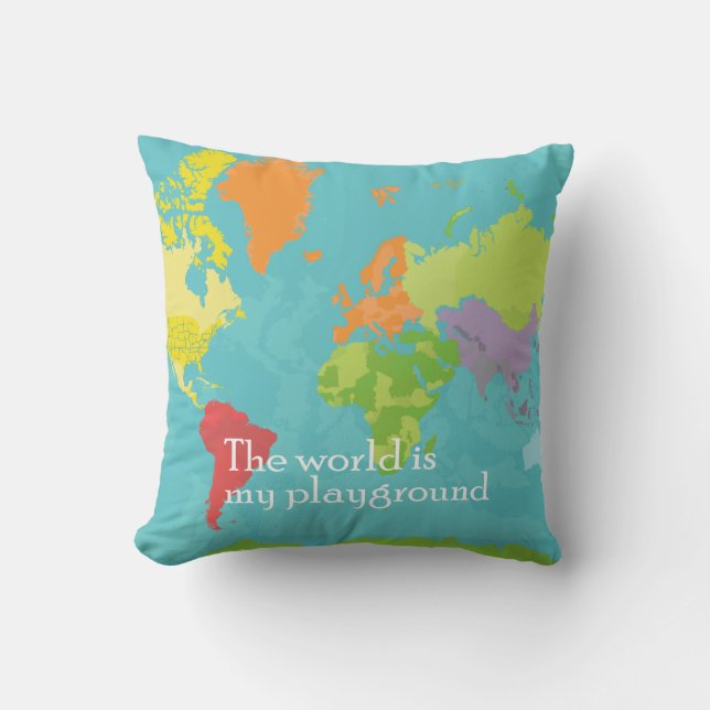 Almofada WorldMap_PillowCase (Frente)