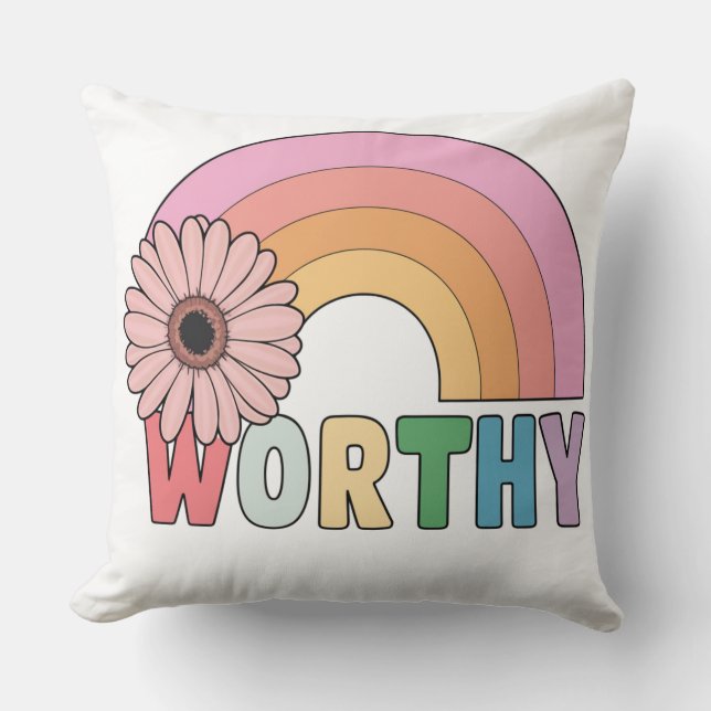 Almofada Worthy Rainbow Bloom (Frente)