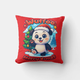 Almofada Wuffoo Poppi Merry Natal Kawaii 3D Feriado