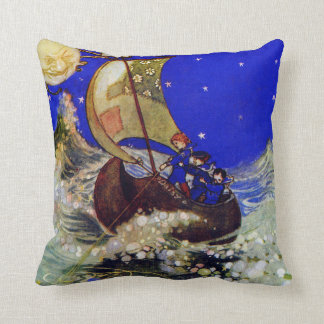 Almofada Wynken Blynken e crianças do assentimento