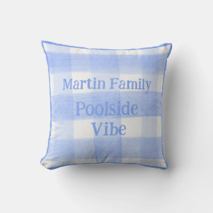 Almofada Xadrez Azul POOLSIDE VIBE