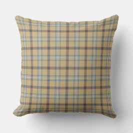 Almofada Xadrez Azul Tan e Wedgewood