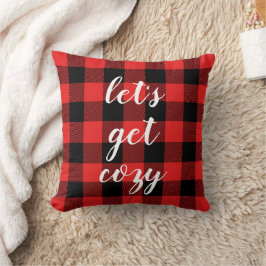 Almofada Xadrez de Buffalo Negro Vermelho | Lumberjack Pers