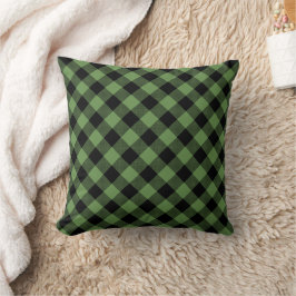 Almofada Xadrez de Buffalo Verde | Padrão de lumberjack
