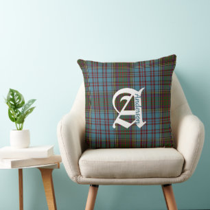 Almofada Xadrez de Clan Anderson Tartan Travesseiro decorat