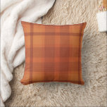 Almofada Xadrez de outono Russo Laranja Tartan<br><div class="desc">Xadrez de outono Russo Laranja Tartan</div>