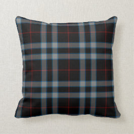 Almofada Xadrez de Tartan azul vermelha cinzenta preta