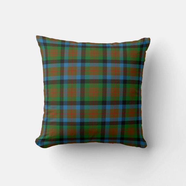 Almofada Xadrez de Tennant Tartan do Clã Escocês (Frente)