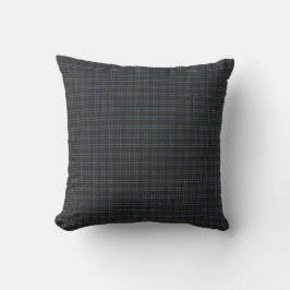 Almofada Xadrez Heritage Executivo | Luxo Charcoal e Azul-M