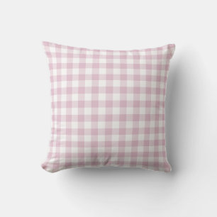 Almofada Xadrez Lilás de Gingham Macio Chalé