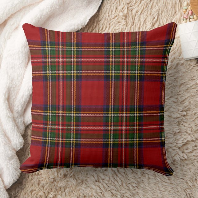 Almofada Xadrez Real Stewart Clan Tartan (Cobertor)