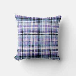 Almofada Xadrez Roxo Moderna e Humana