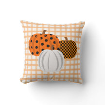 Xadrez Russo Fall Pumpkins Laranja Gingham