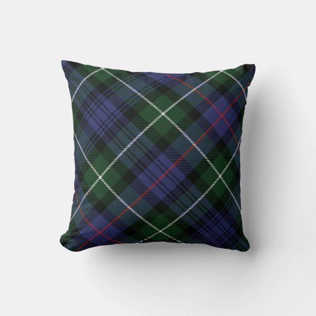 Almofada Xadrez Rustic Green MacKenzie Tartan (Frente)