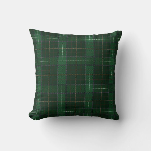 Almofada Xadrez Walsh Green Check Tartan (Frente)