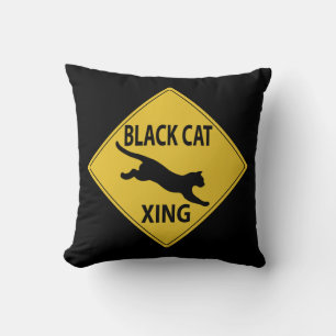 Almofada Xing de Gato Preto