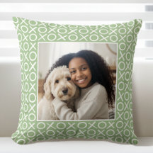XOXO Abraços e Beijos 2 Fotos Personalizadas Verde