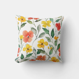 Almofada Yellow Orange Flowers