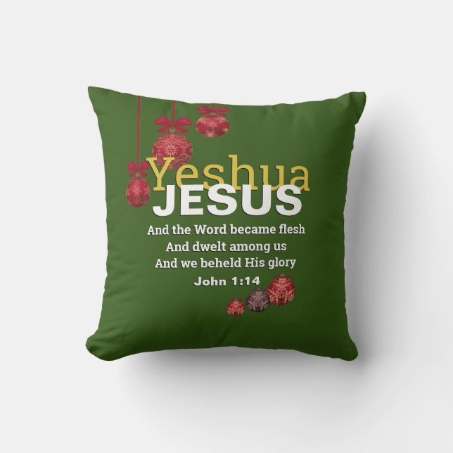 Almofada YESHUA JESUS Christian Christmas (Frente)