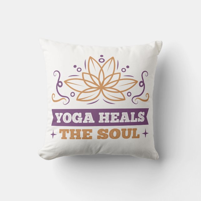 Almofada Yoga Curva A Alma Cita Lotus Flower Zen (Frente)