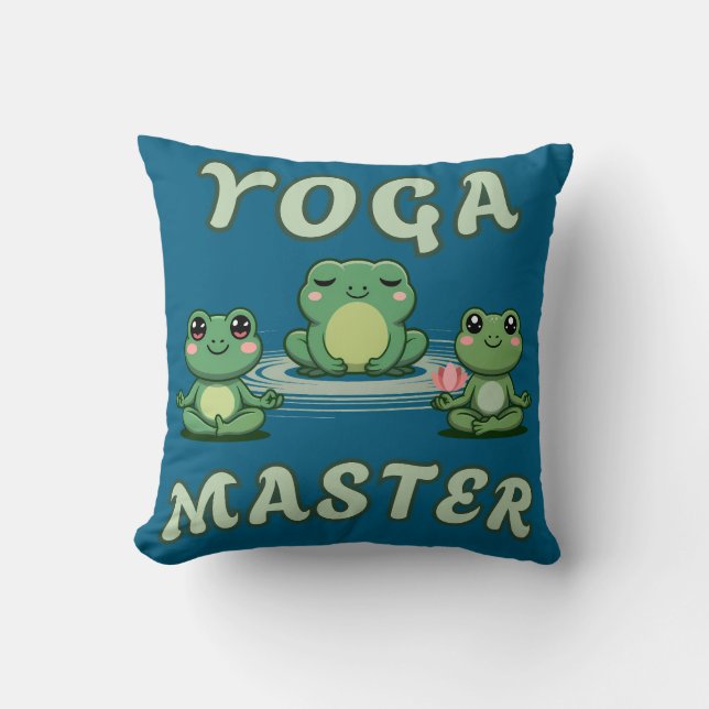Almofada Yoga Sapos Yoga Master (Frente)