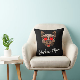 Almofada Yorkie Mãe 3 16x16