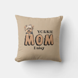 Almofada Yorkie Mãe Yorkshire Terrier Lover Nome personaliz