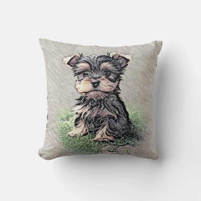 Almofada Yorkie, Nature, pet (Frente)