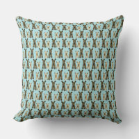 Yorkie Pattern em Teal